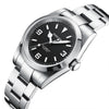 37mm Explore Black Dial NH38 Wristwatch 150M WR Watches for Men Automatic Watch Vintage 36mm Small Wrist NH35