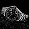Men's 43.5mm Automatic Watch Black Sea master Ocean Homage Sapphire Crystal Ceramic Insert Solid Stainless Steel