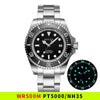 43.5mm Men's Sport Diver Watch PT5000 / NH35 Automatic Wristwatch Sapphire Stainless Steel 50Bar 500m WR