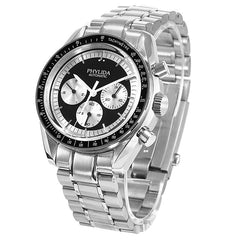 Arrival 40mm Black Panda Dial Men's Watch Automatic Movement Day/Date Speedy Homage