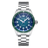 Luxury Business Sport Mechanical Wristwatch Green Dial Men's Watch Automatic Stainless Steel 50M Waterproof