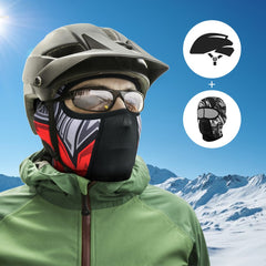 Winter Warm Motorcycle Full Face Mask Fleece Moto Balaclava Windproof Ski Headgear Cycling Biker Hood Cap Helmet Liner Men Women