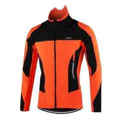 Men Winter Thermal Cycling Jacket Windproof Waterproof MTB Bike Jacket Sports Softshell Coat Bicycle Clothing Reflective