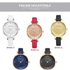 Ladies Watch Women's Watches Women Fashion Watch Top Brand Luxury Rose Red Golden Big Dial Minimalist