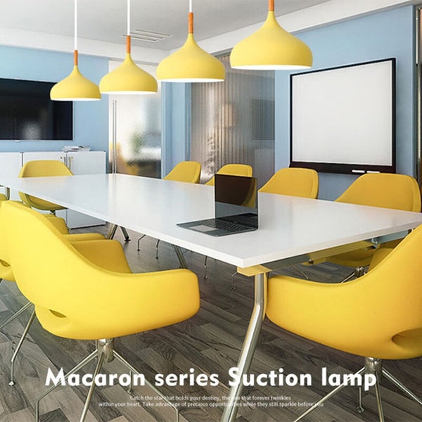 Nordic modern E27 LED pendant light Creativity Macaron color chandelier indoor home restaurant bedroom bedside living room bar