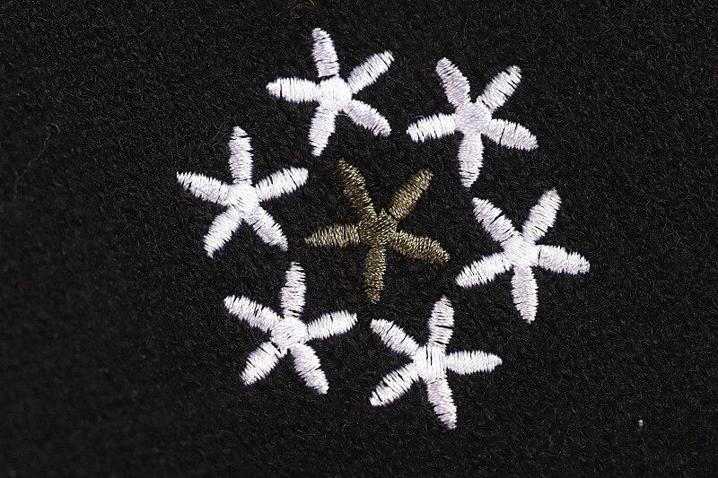 Spring Autumn Classic Black Casual Knitting Cardigan Floral Embroidered Cardigan O-Neck Puff Sleeve Slim Outerwears