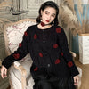 High Quality Women Winter Embroidered Floral Cardigan Sweater Outwear Knit Female Clothes Christmas Luxury