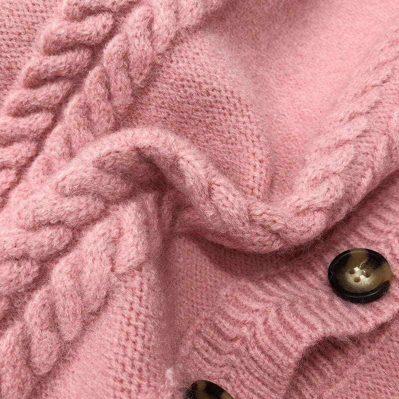 Preppy Style Floral Embroidery Knit Cardigans Sweater Women O Neck Chic Fashion Thicked Pull Femme Short Casual Coat