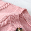 Preppy Style Floral Embroidery Knit Cardigans Sweater Women O Neck Chic Fashion Thicked Pull Femme Short Casual Coat