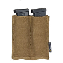 Tactical Double Pistol Open Top Mag Pouch 9mm Fast Draw MOLLE Mag Carrier Carrier 3572