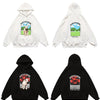 Hoodie Men Cute Funny Animal Letter Print Fleece Pullover Couple College Style Baggy Fashion Harajuku Streetwear Autumn
