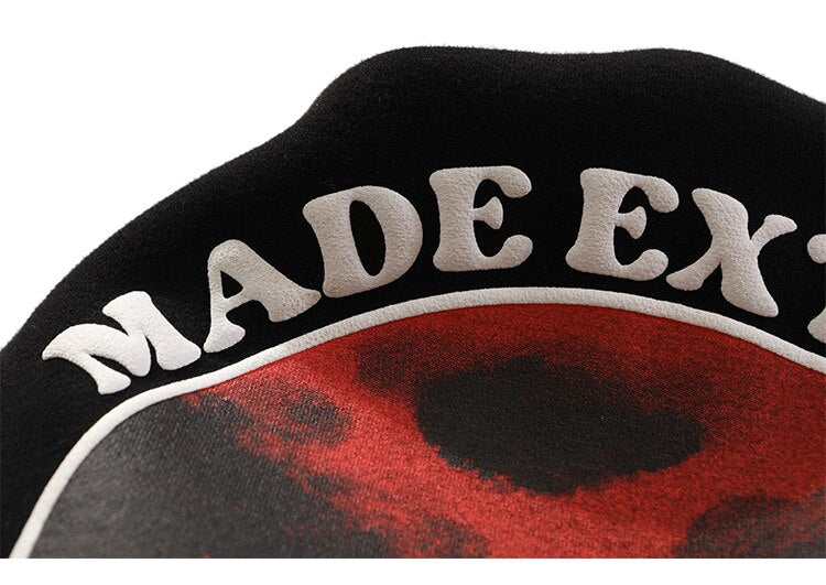 Hoodie Men Cute Funny Animal Letter Print Fleece Pullover Couple College Style Baggy Fashion Harajuku Streetwear Autumn