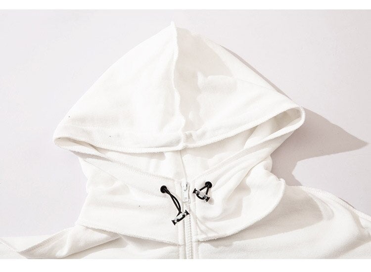 Hoodie Men Inkjet Letter Retro Portrait Print Pullovers High Street All-match Casual Coats Baggy Cozy Couple Streetwear