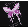 Hoodie Men Purple Gradient Butterfly Letter Printed Pullover Winter Oversize Hip Hop Fashion Harajuku Sweatshirt Winter
