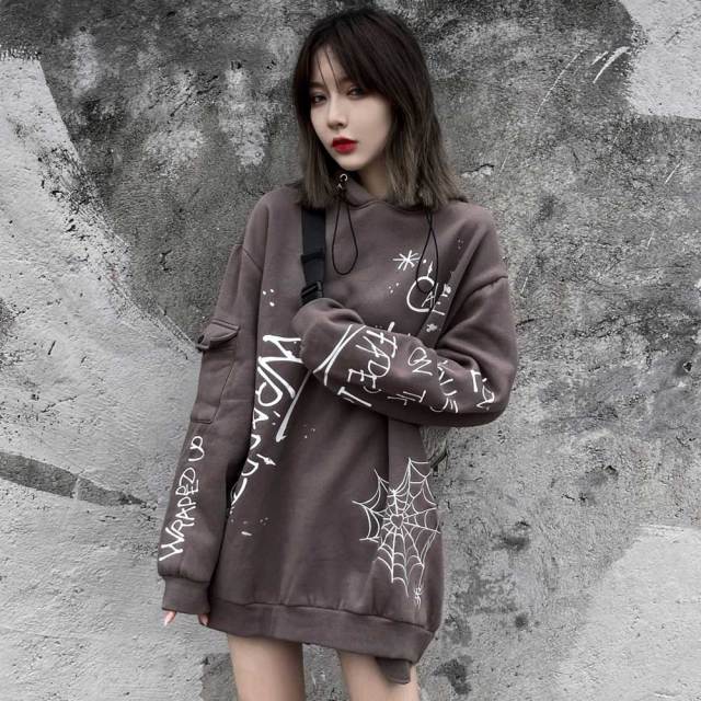 Hoodie Men Harajuku Letter Inkjet Heart-shaped Net Print Pullovers Hipster Casual Retro Varsity Hip Hop Tops Streetwear