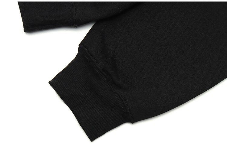 Hoodie Men Kanji Letter Picture Patchwork Hooded Pullover Couple High Street College Style Sweatshirt Autumn Streetwear