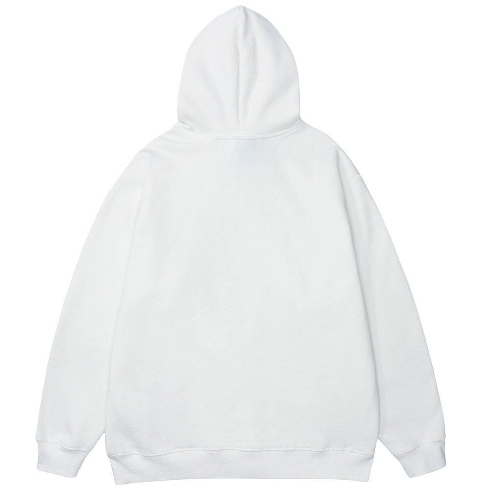 Hoodies Men Funny Boy Punk Letter Fleece Pullovers Hipster Preppy Style Baggy Cozy Casual Tops Simple Couple Streetwear