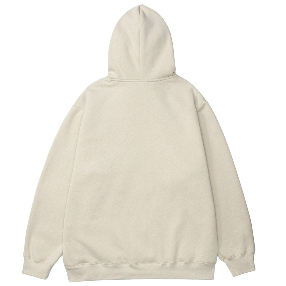 Hoodies Men Funny Boy Punk Letter Fleece Pullovers Hipster Preppy Style Baggy Cozy Casual Tops Simple Couple Streetwear