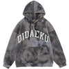 Hoodie Men Tie Dye Letter Knitting Fleece Warm Pullover All-match Hip Hop Hipster Fashion Sweatshirts Couple Streetwear