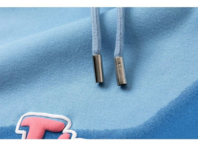 Hoodie Men Colorful Letter Star-shaped Fleece Pullover College Style All-match Casual Loose Cozy Tops Streetwear Couple