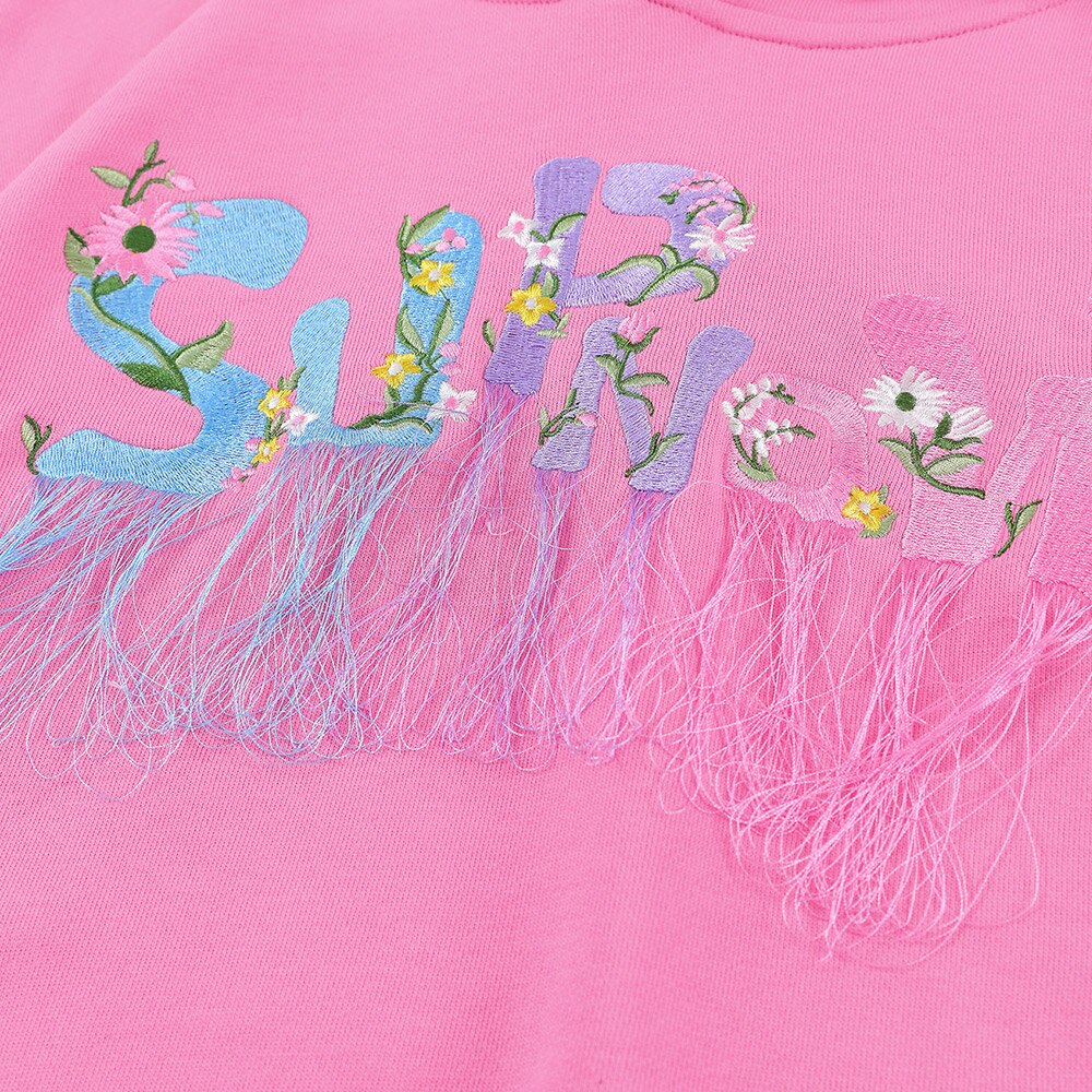 Hoodie Men Flowers Embroidery Tassel Hooded Pullover Autumn Casual Baggy Hip Hop Harajuku Sweatshirts Couple Streetwear