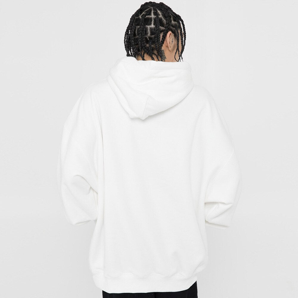 Hoodie Men Diamond Letter Print Big Pocket 3 Color Optional Couple Oversize All-match Hooded Pullover Autumn Streetwear