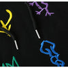 Hoodie Men Chinese Style Colorful Animal Embroidery Hooded Sweatshirts College Style Hipster Couple All-match Pullovers