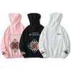 Hoodie Men Colorful Retro Totem Embroidery Hooded Sweatshirt Couple Chinese Style Folk-custom Fashion Casual Streetwear