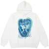 Hoodie Men Heart-shaped Illusion Fairy Printed Hooded Sweatshirt Casual Cozy Harajuku Fashion Oversized Pullover Winter