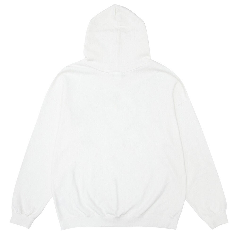 Hoodie Men Heart-shaped Illusion Fairy Printed Hooded Sweatshirt Casual Cozy Harajuku Fashion Oversized Pullover Winter