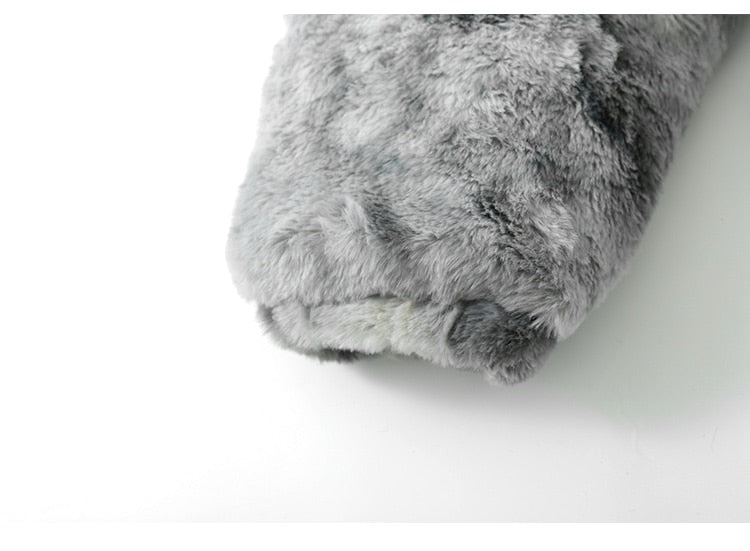 Faux Fur Fleece Winter Jacket Men Tie Dye Printed Fuzzy Jackets Casual Hip Hop Baggy Warm Zipper Coats Couple Outerwear