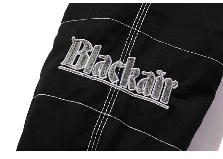 Thicken Baseball Jacket Men Plaid Embroidery Button Bomber Coat Winter Fashion High Street Oversized Jackets Streetwear