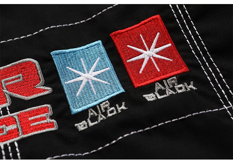 Thicken Baseball Jacket Men Plaid Embroidery Button Bomber Coat Winter Fashion High Street Oversized Jackets Streetwear