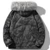 Hooded Parkas Winter Jacket Men Tie Dye Print Cargo Coats Jackets Retro Distressed Fashion Thicken Padded Outerwear Men