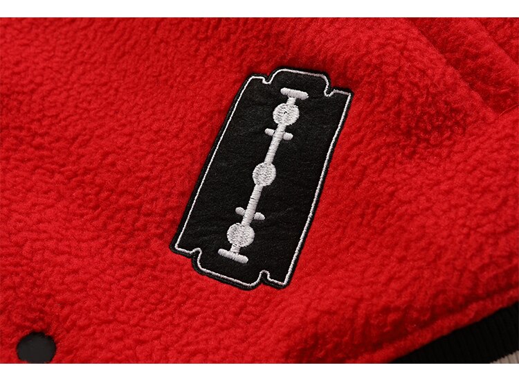 Men's winter jacket Color Block Patchwork Embroidery Thick Warm Baseball Jacket Couple High Street Coat Male Streetwear