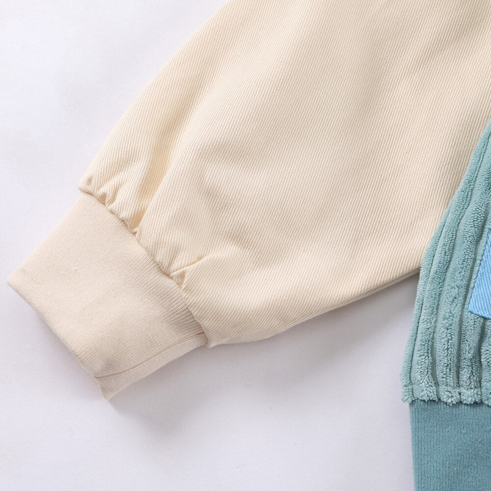 Jacket Men Colorful Patchwork Coat High Street College Style Outwear Youthful Vitality Hipster Casual Couple Streetwear