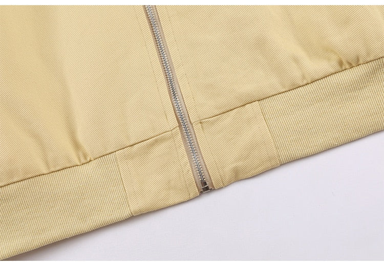 Jackets Men Cartoon Bear Graffiti Letter Print Turn-down Collar Coats Varsity Japanese Fashion All-match Outwear Couple