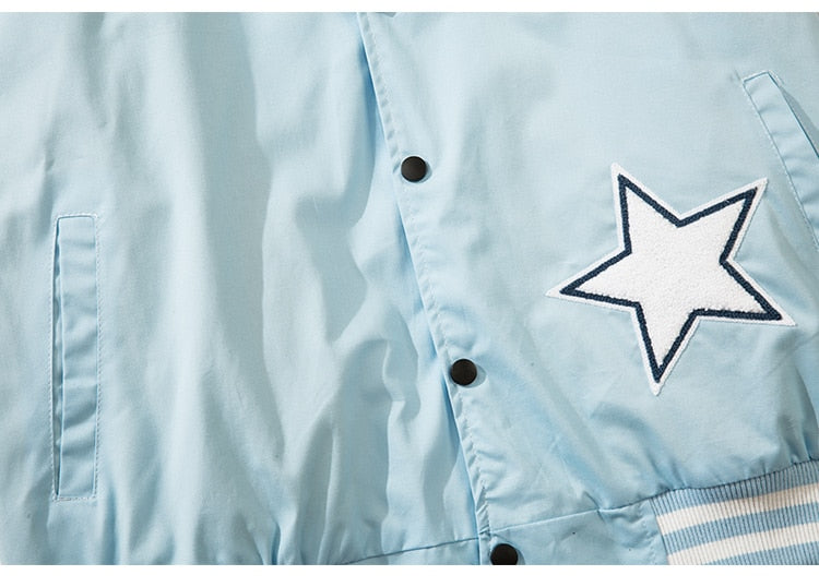 Varsity Jacket Men Furry Embroidery Patchwork Coats Couple Oversize Cozy Punk High Street Fashion Outwear Unisex Autumn