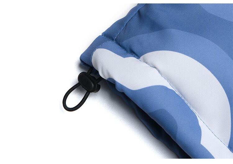 Hooded Winter Jacket Men Cartoon Graphic Print Cotton Zipper Coat Couple Harajuku Fashion Oversized Windbreaker Outwear