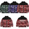 Parka Winter Jacket Men Furry Letter Paisley Printed Patchwork Hip Hop Fashion Loose Warm Cozy Sleeves Detachable Coats