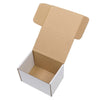6x4x2" 6x4x3" 6x4x4" Three Sizes 50 Corrugated Paper Boxes Gift Box  White Outside and Yellow Inside