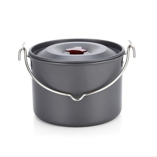 4L Camping Hanging Pot Cookware Outdoor Bowler Tableware 4-6 Persons Picnic Cooking Tourism Fishing kitchen Equipment