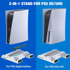 For PS5 Charging Dock Station Vertical Stand Cooling Fan For PS5 with Game Cards Slots Dual Controller Charger For Playstation 5