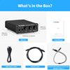 USB Gaming DAC With Microphone Headphone Amplifier Audio DAC Adapter for Desktop Powered Active Speakers