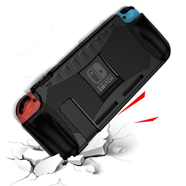 6 in 1 game accessory set Black red blue For Nintend Switch Travel Carrying Bag Screen Protector Case Charging base