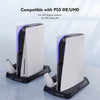 For Playstation PS5 Game Console Vertical Stand With 3 USB HUBs Game Console Multifunctional Charging Cooling Fan Base For PS5