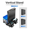 PS4/PS4 Slim/PS4 Pro Vertical Cooling Stand Dual Controller Station Charger Game Storage Cooling Fan For SONY Playstation 4