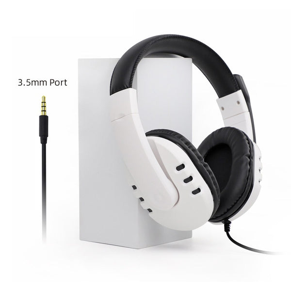 PS5 Headset Wired Over Ear Stereo Gaming Headphones with Microphone for PC IOS Computer Gamers Smart Phones Mobiles