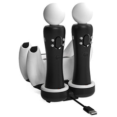 PS5 Move Motion VR PSVR LED Joystick USB Fast Charger Stand Controller Charging Dock Base Power Supply for PS Move PS 5 Gamepad