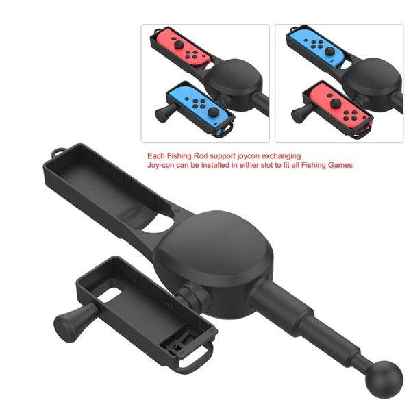 Fishing Rod for Nintendo Switch Joy-Con Fishing Game Controller Kit for Bass Pro Shops and Legendary Fishing for NS switch